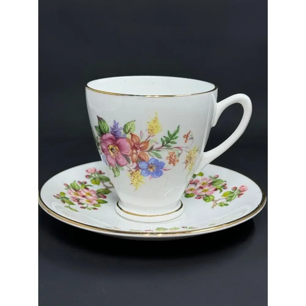 Vintage, Crown Ford, Fine Bone China, made in England, Small Skinny cup